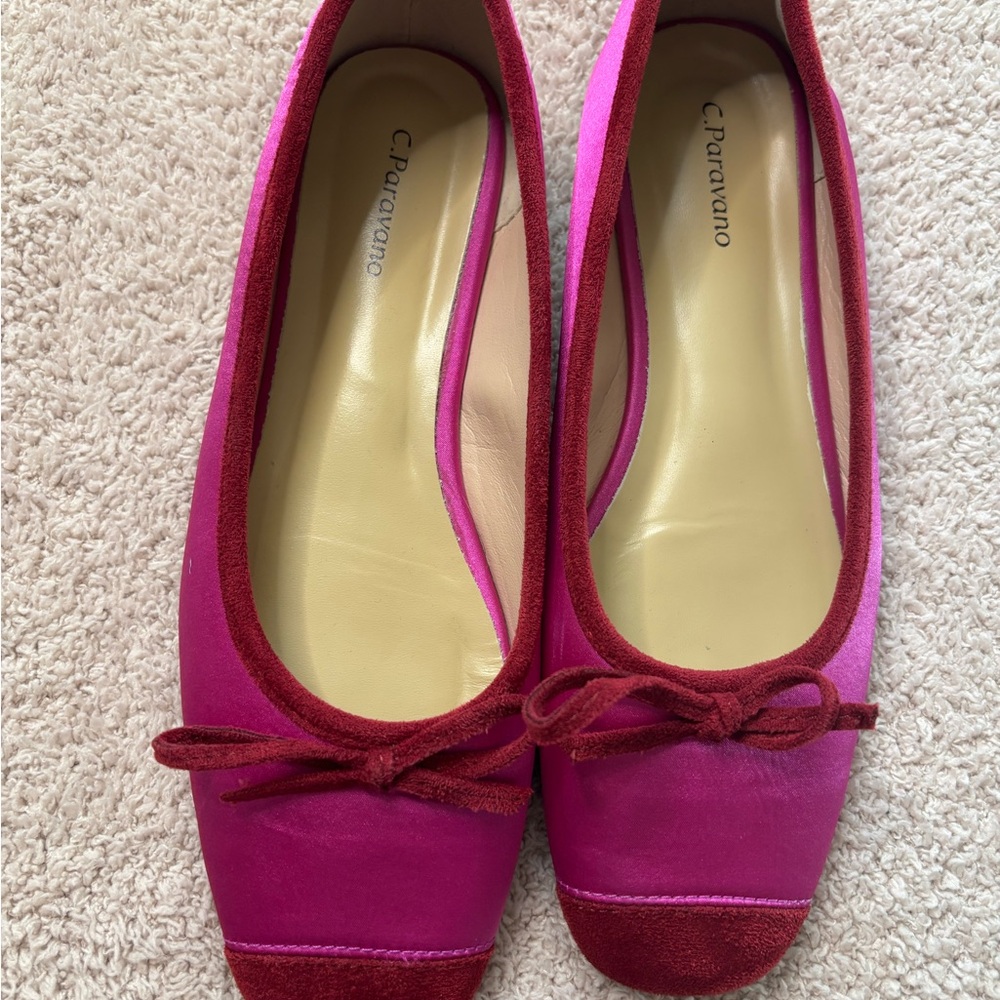 NWOT C.Paravano  Cap-Toe Ballet Flats Elena - Picture 5 of 13